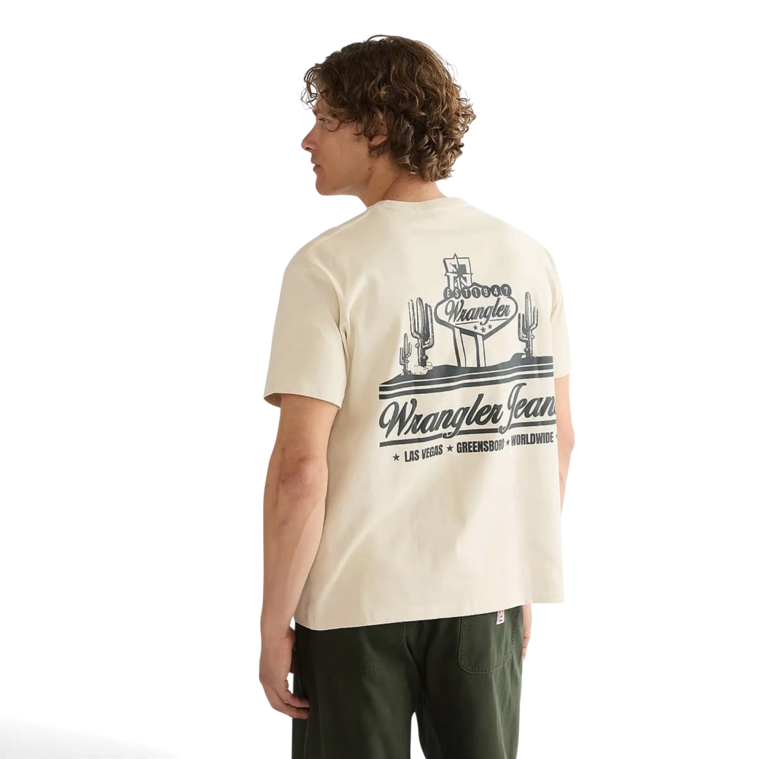 Wrangler Vintage Tee Almond Milk