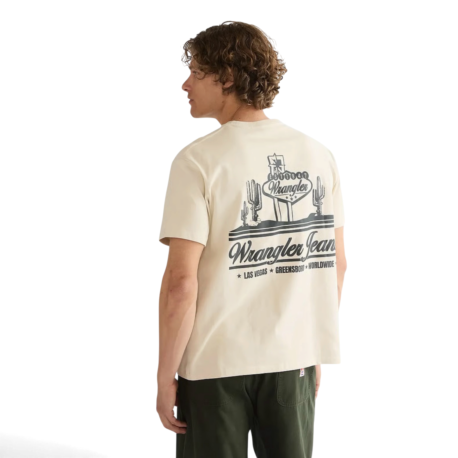 Wrangler Vintage Tee Almond Milk