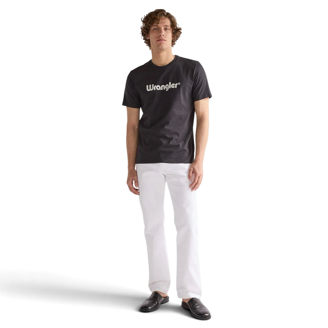 Wrangler Logo Tee Svart