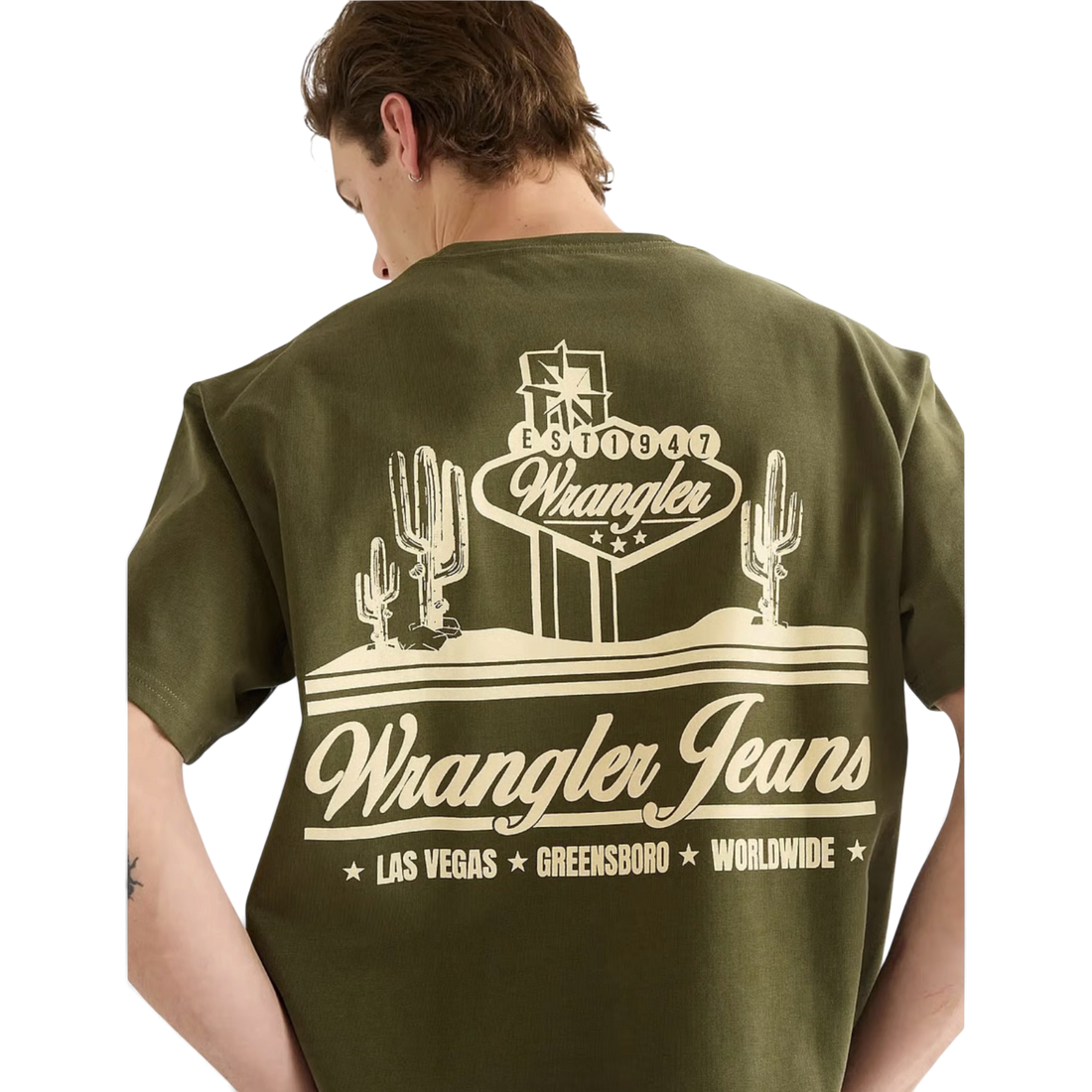 Wrangler Vintage Tee Olive NIght