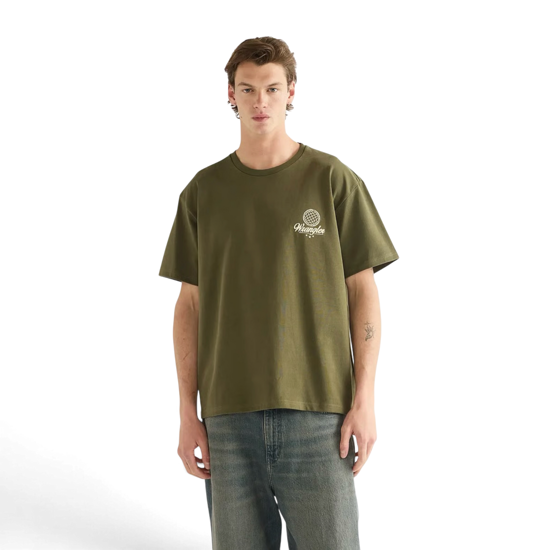 Wrangler Vintage Tee Olive NIght