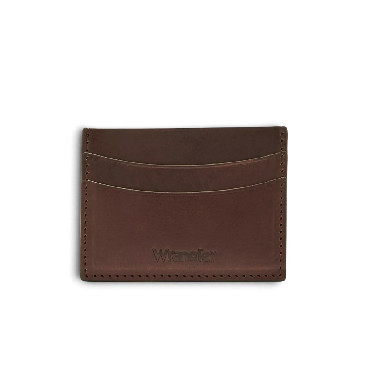 Wrangler Leather Card Holder Dark Cognac