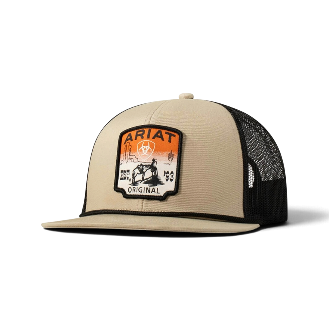 Ariat Desert Scene Flat Brim Keps – Khaki
