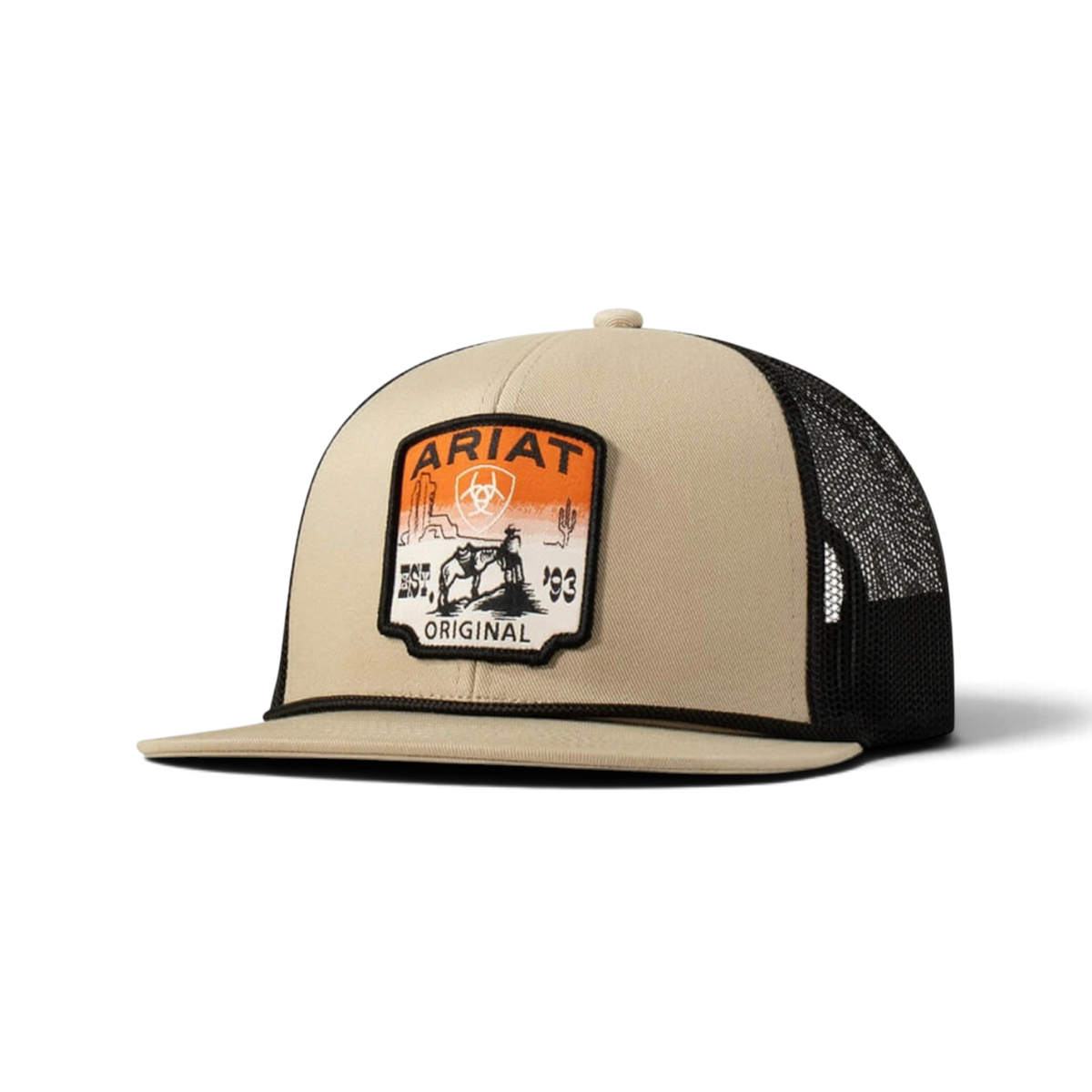 Ariat Desert Scene Flat Brim Keps – Khaki