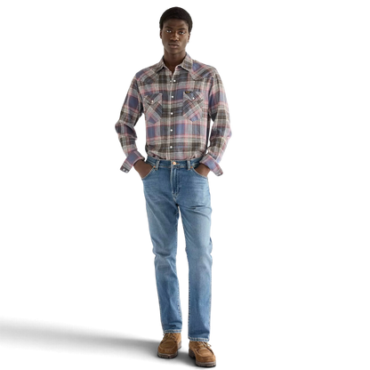 Regular Western Shirt Soft Brown