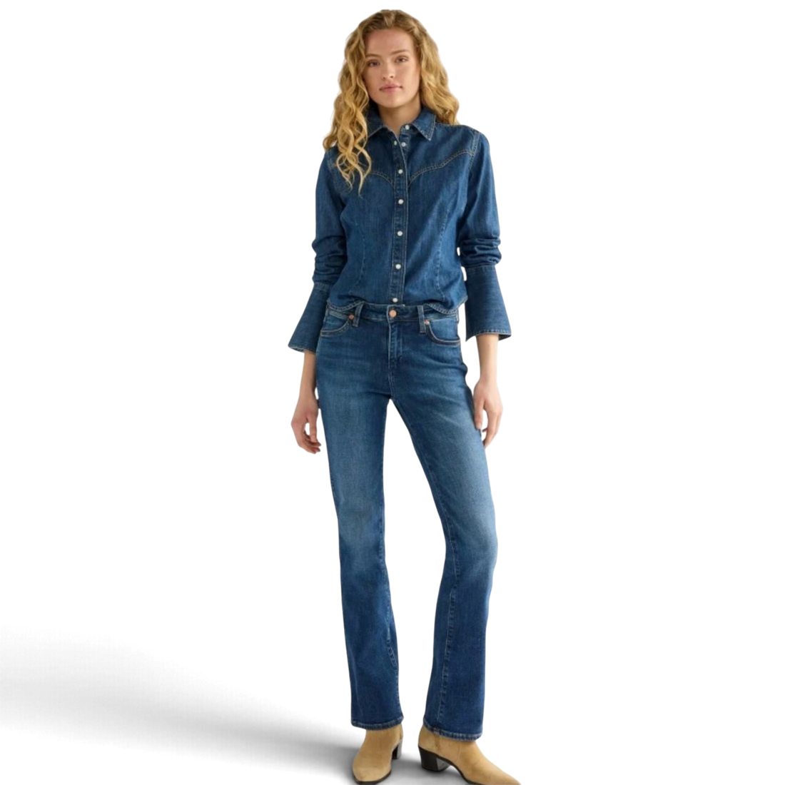 Bell Western Shirt Midnight Wash - Wrangler