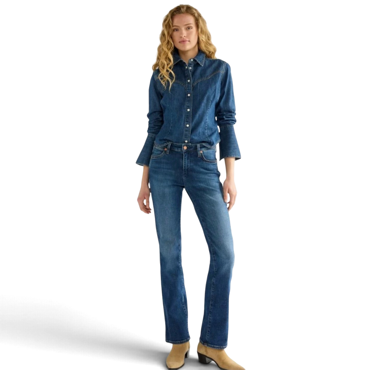 Bell Western Shirt Midnight Wash - Wrangler
