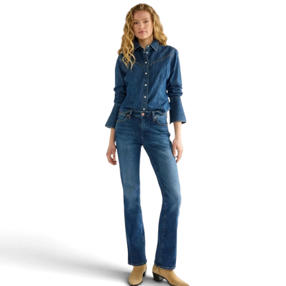 Bell Western Shirt Midnight Wash - Wrangler