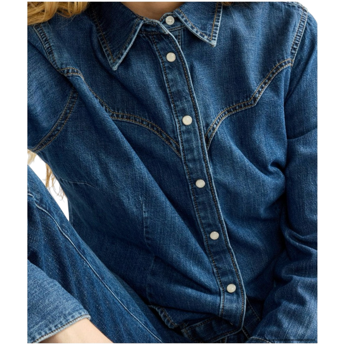 Bell Western Shirt Midnight Wash - Wrangler
