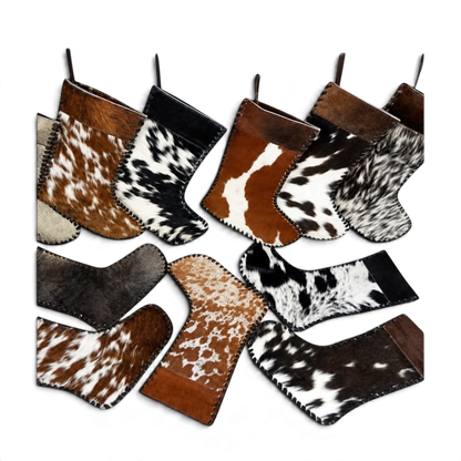 Westernjulstrumpa i Äkta Koskinn – Natural Mix