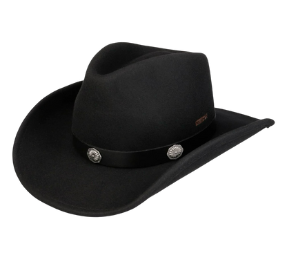 Stetson Tamalo Western Woolfelt Svart med Asahi Guard