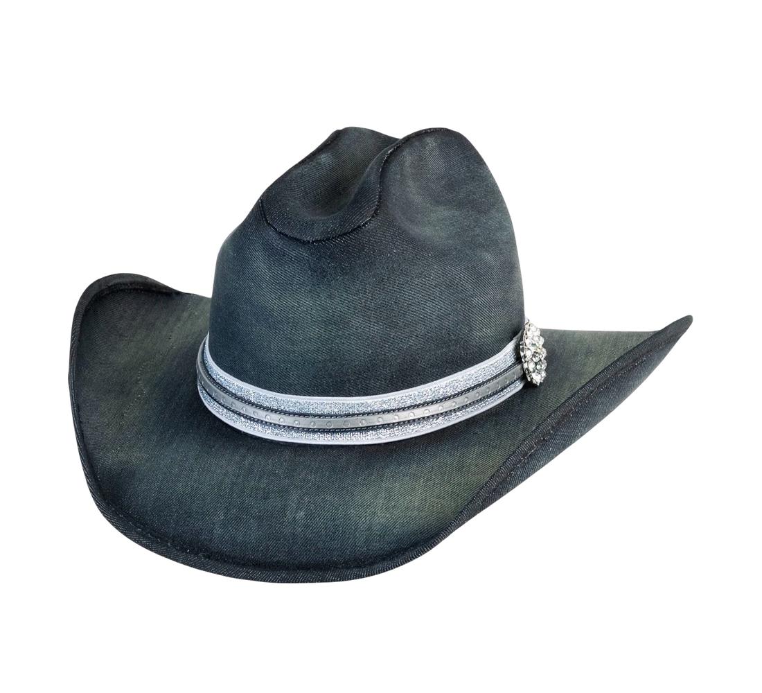 Born To Shine Denim Western Hat