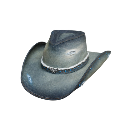 Silver Wings Denim Western Hat