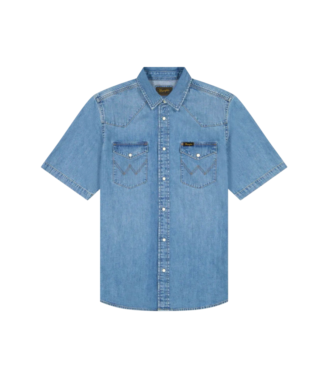 Wrangler Jeans Skjorta Korta Ärmar