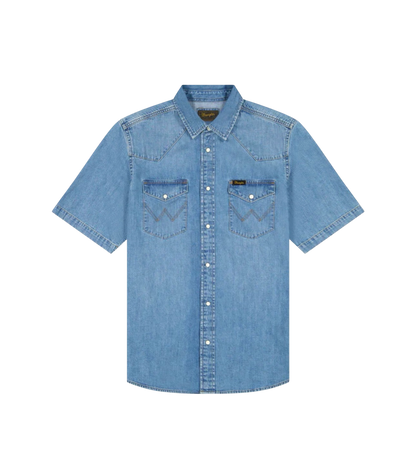 Wrangler Jeans Skjorta Korta Ärmar