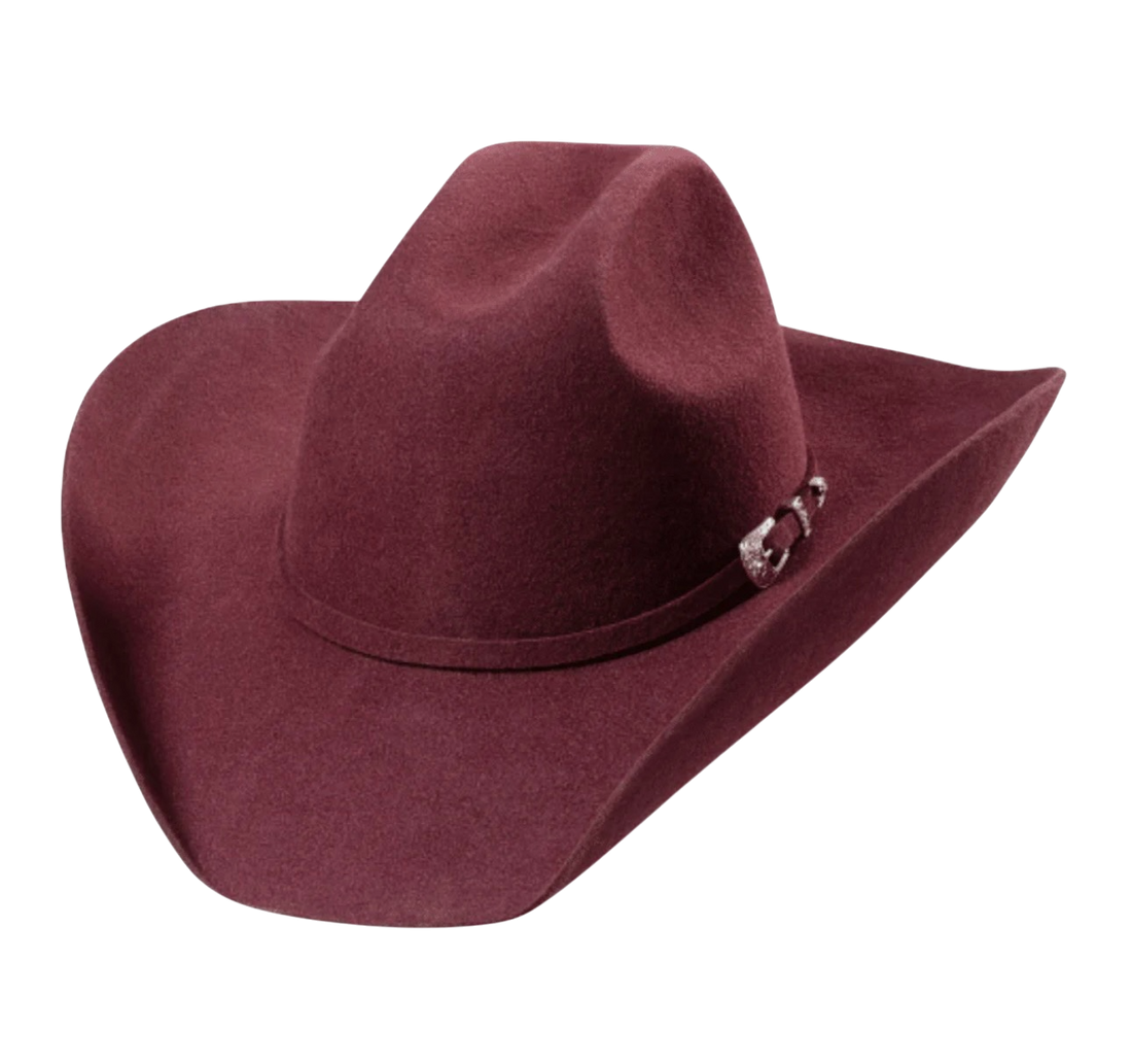Stars and Stripes Wyoming Westernhatt Burgundy