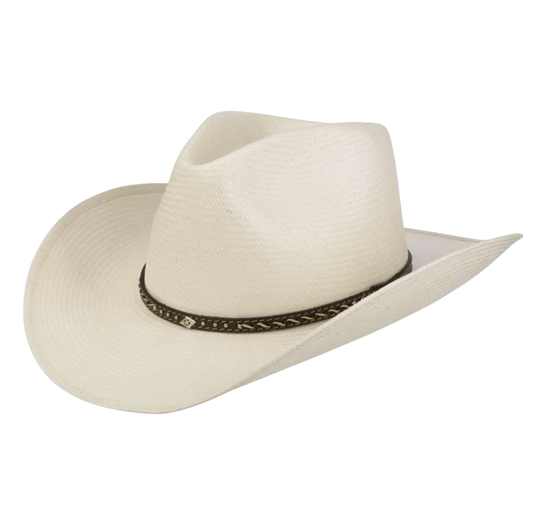 Stetson - Pittsfield Western Toyo Straw Hat - Cream White