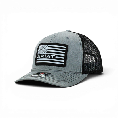 USA Flag Patch Logo Trucker Cap
