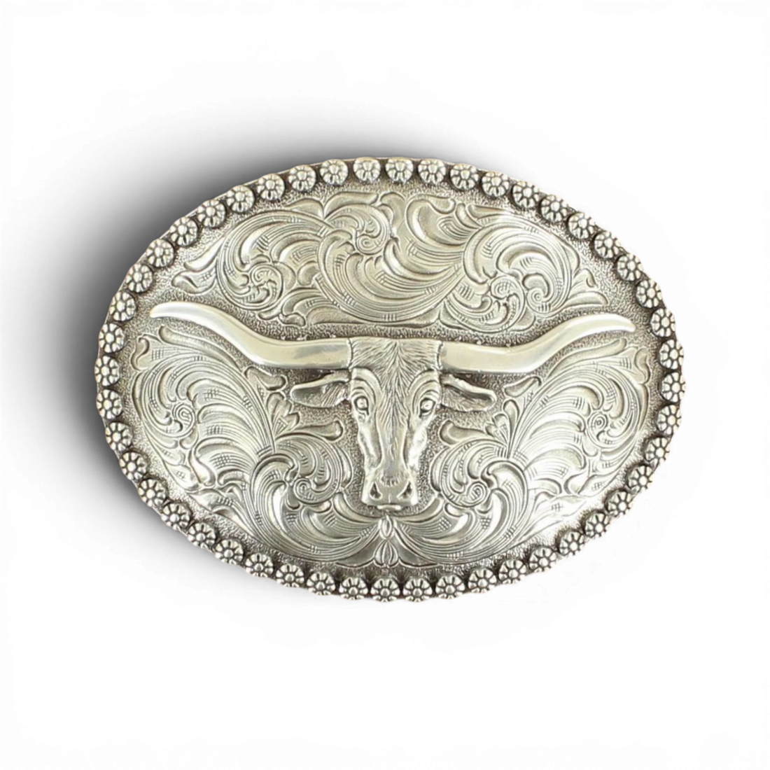 Bältesspänne Oval Longhorn