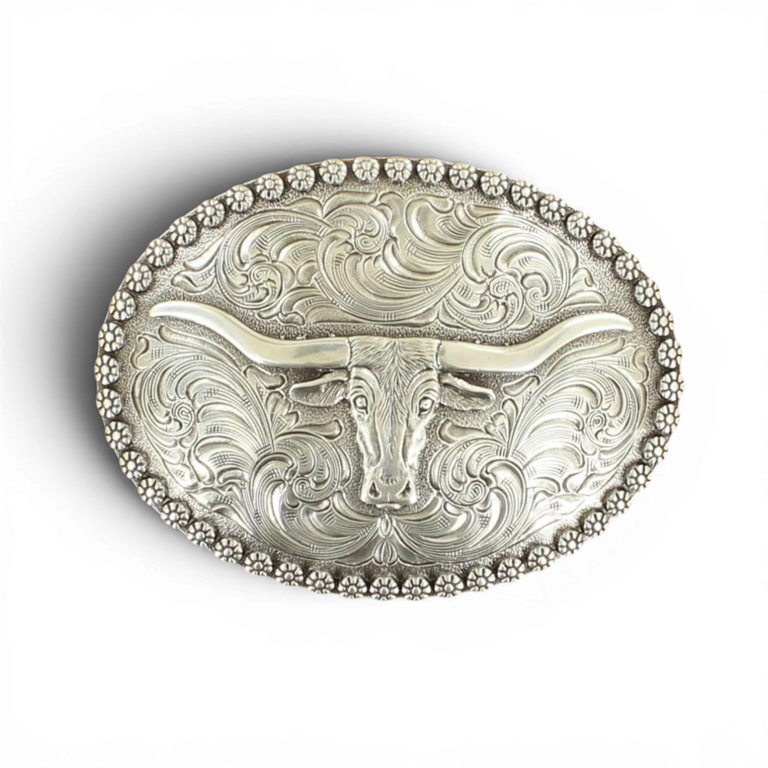 Bältesspänne Oval Longhorn