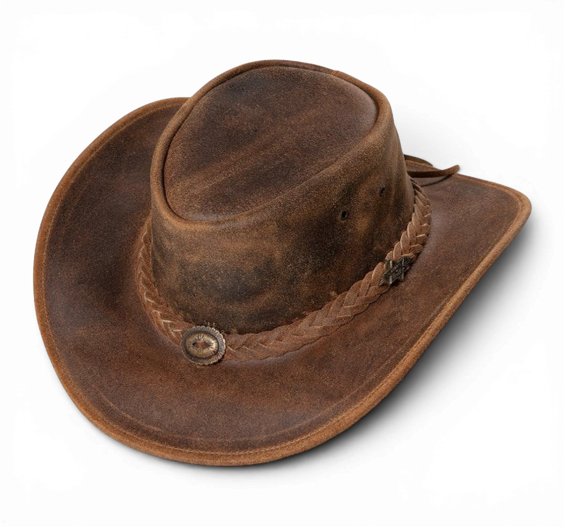 Crazy Horse Läder Western Hatt