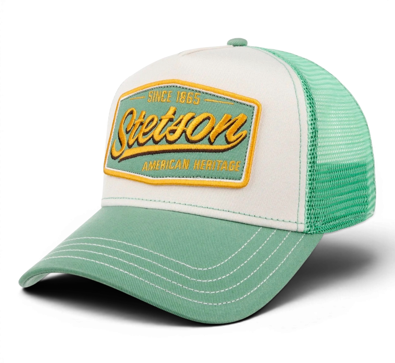 American Heritage Mint Green Trucker Keps