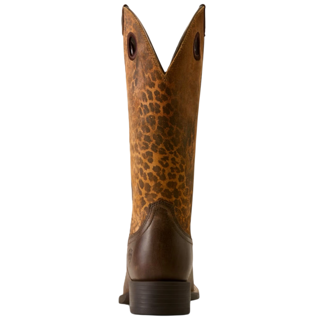 Ariat Round Up Ryder Dark Cacao/ Distressed Leopard