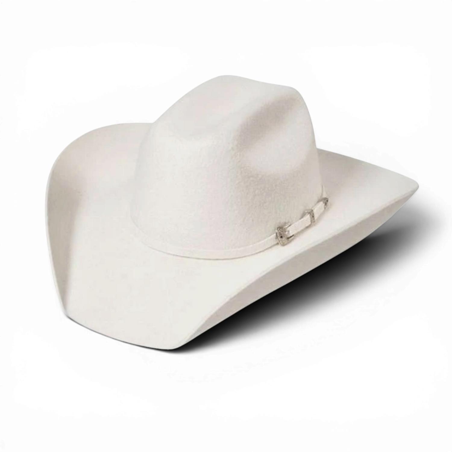 Wyoming Westernhatt Silverbelly från Stars and Stripes i ljus vattenavvisande ullfilt med klassisk westernsiluett