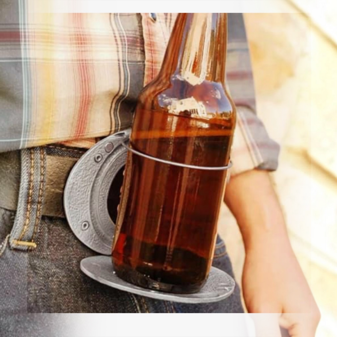 Bältesspänne Longhorn Hold My Beer Dryckeshållare