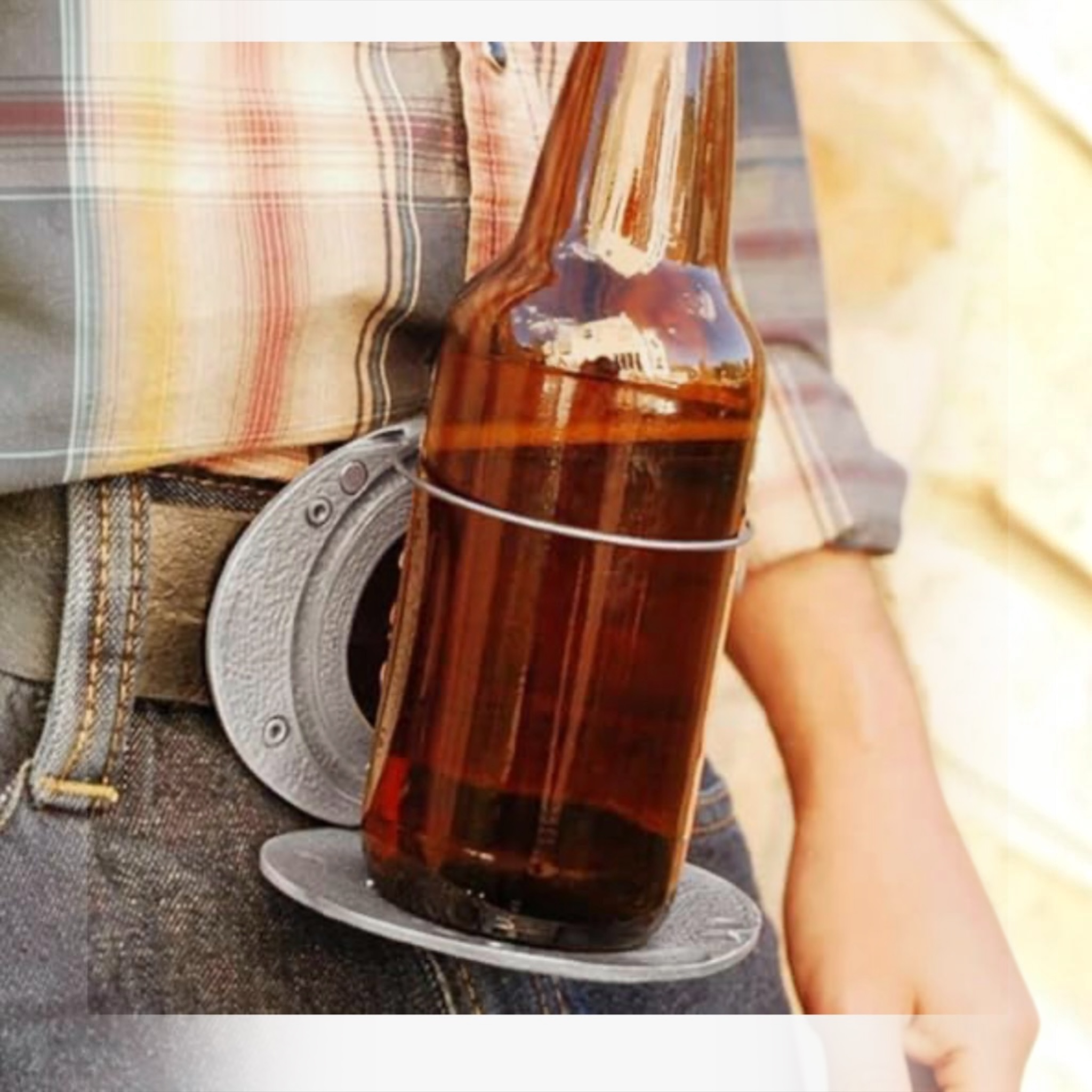 Bältesspänne Longhorn Hold My Beer Dryckeshållare