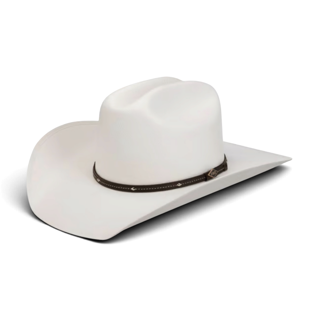 Stetson Western Toyo stråhatt i ljusbrun toyo med dekorativt hattband