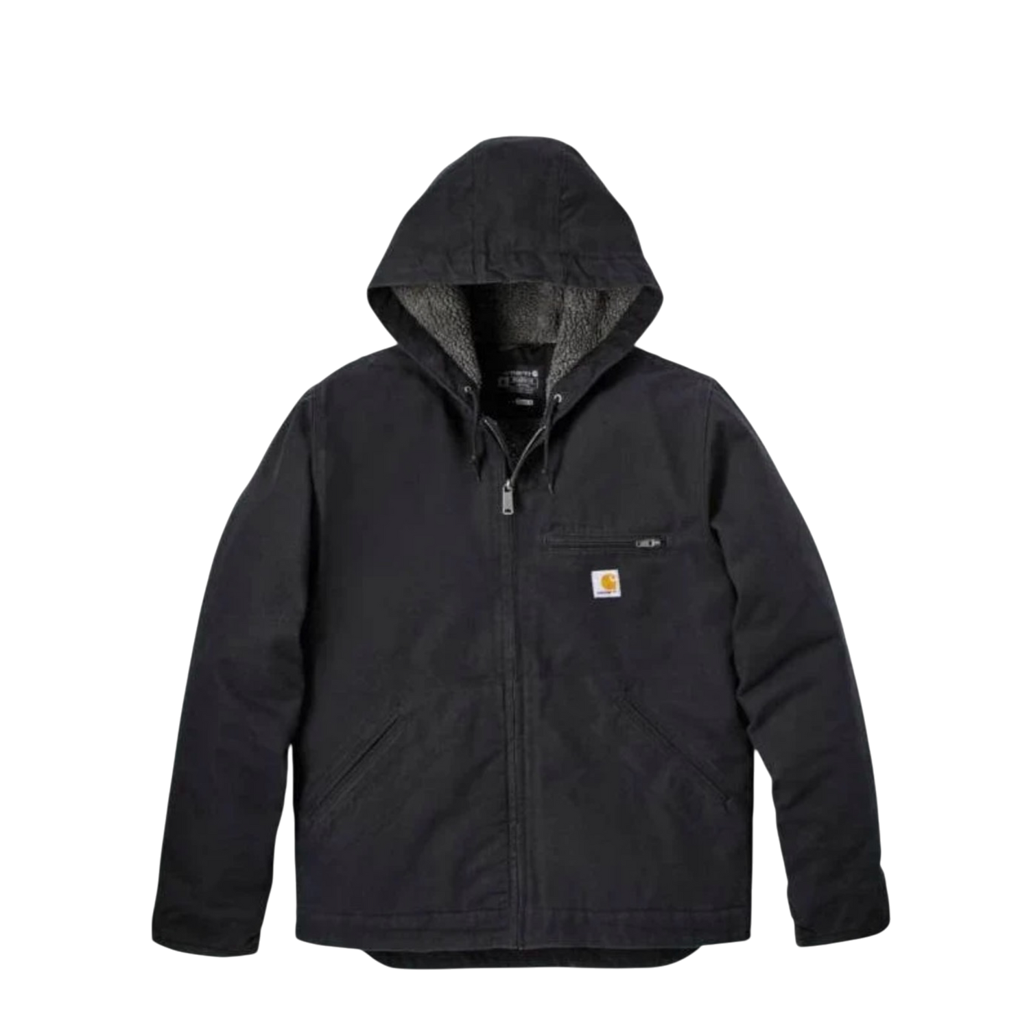 Carhartt Washed Duck Sherpa Lined Jacket Black