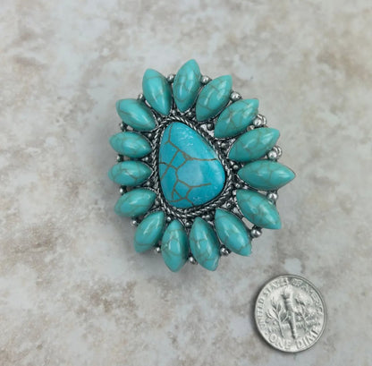 Ring Turkos Concho