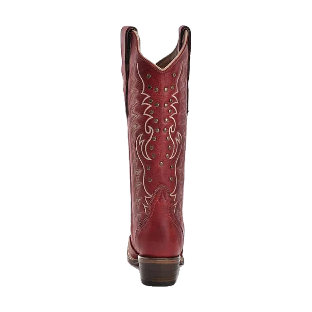 Circle G By Corral Ladies Embroidery &amp; Studs Red Western Boots