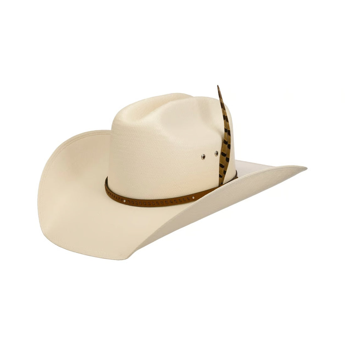 Stetson Lenuca Western Toyo Stråhatt med Fjädrar