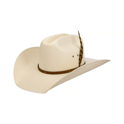 Stetson Lenuca Western Toyo Stråhatt med Fjädrar