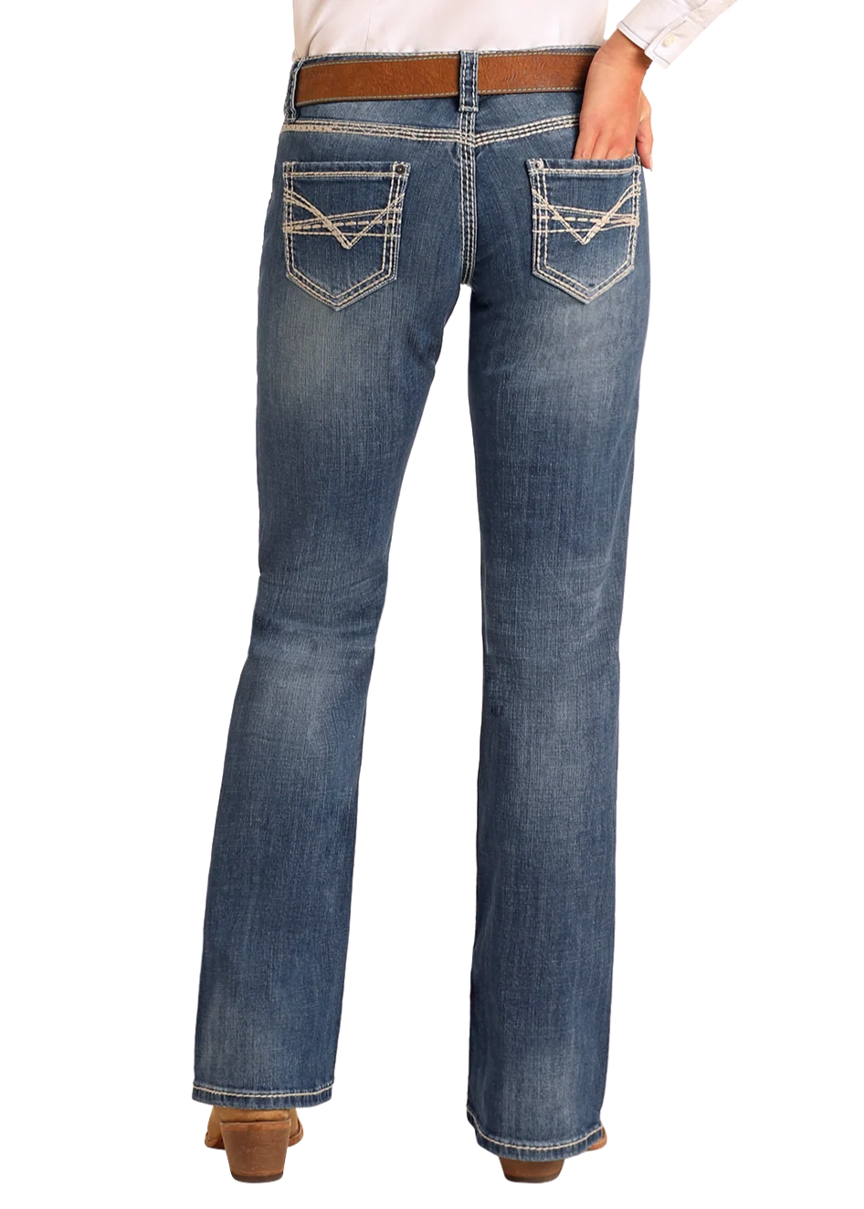 Mid Rise Bootcut Riding Jean