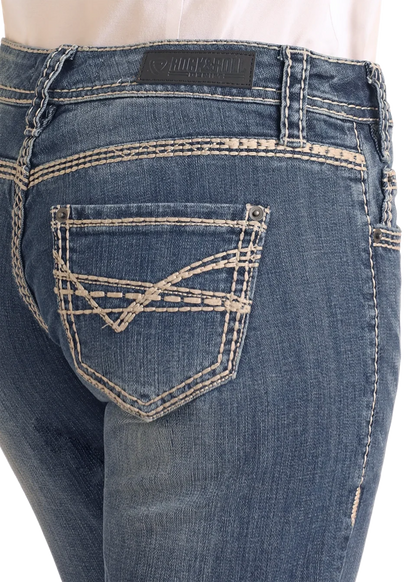 Mid Rise Bootcut Riding Jean