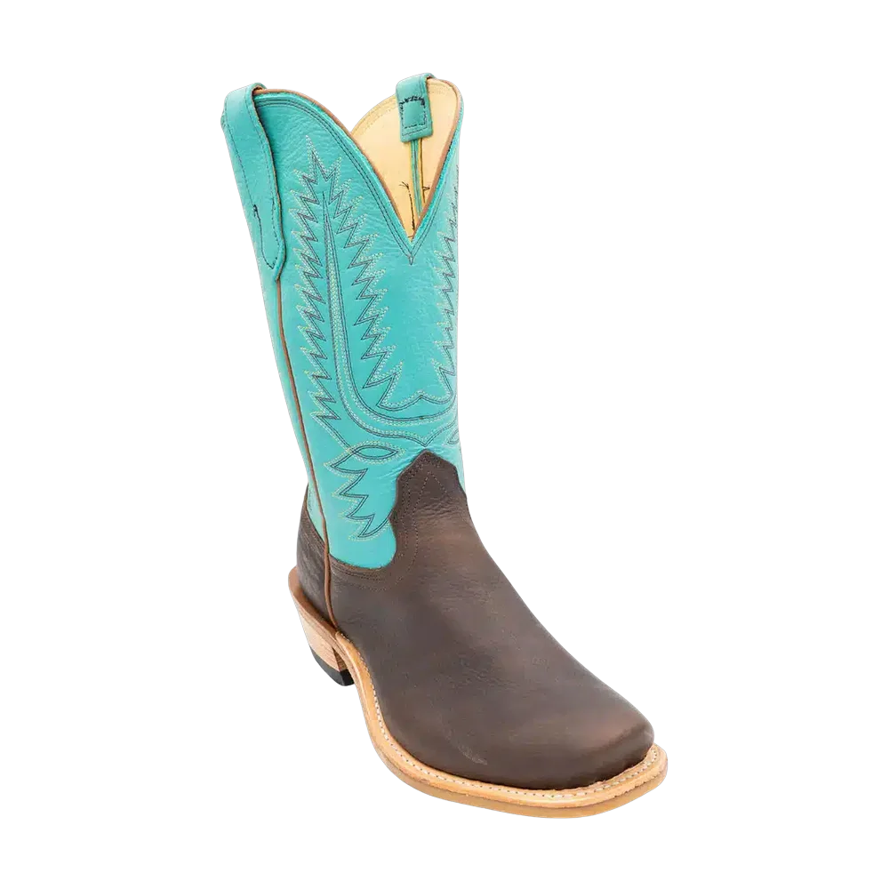 Mocha Troubadour Turquoise Fenoglio Boot Co