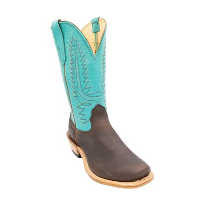 Mocha Troubadour Turquoise Fenoglio Boot Co