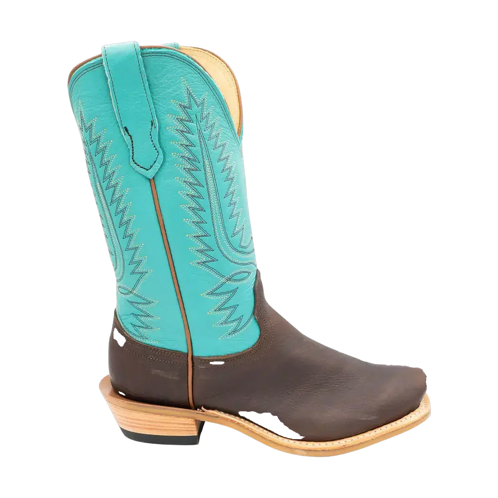 Fenoglio Mocha Troubadour - Herrboots med Turquoise-inlägg
