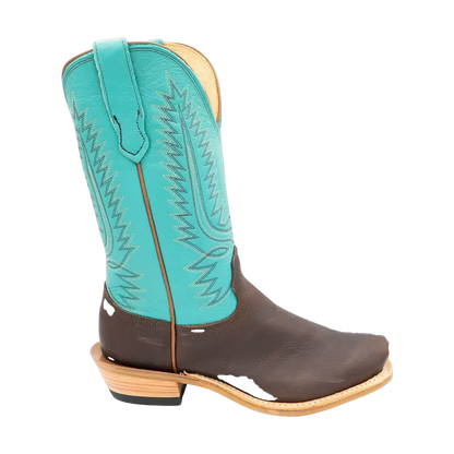 Fenoglio Mocha Troubadour - Herrboots med Turquoise-inlägg