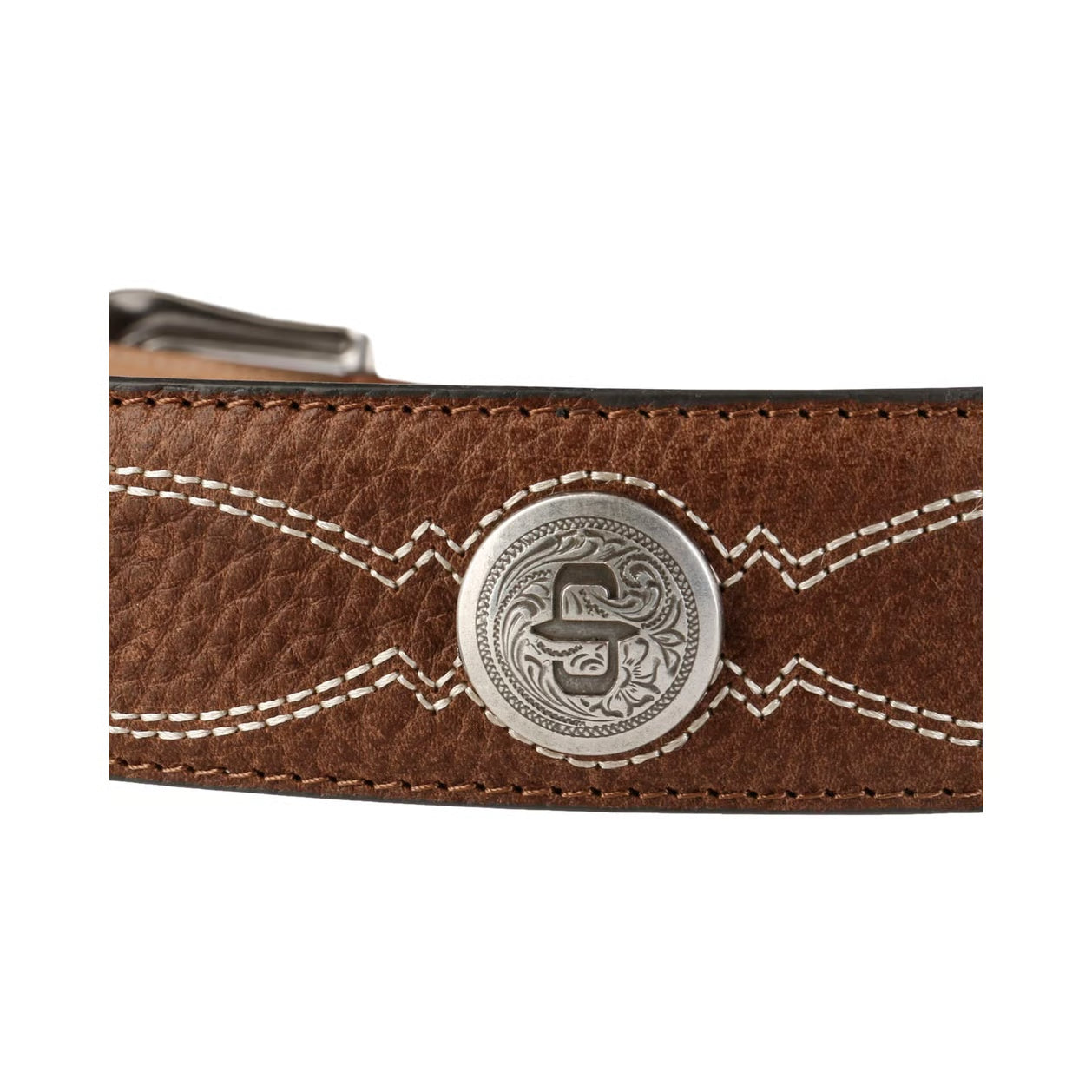 Pebble Basket Weave Leather Belt Stetson