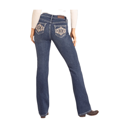 Mid Rise Aztec Bootcut Jeans Rock And Roll Denim