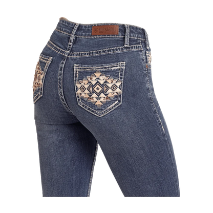 Mid Rise Aztec Bootcut Jeans Rock And Roll Denim