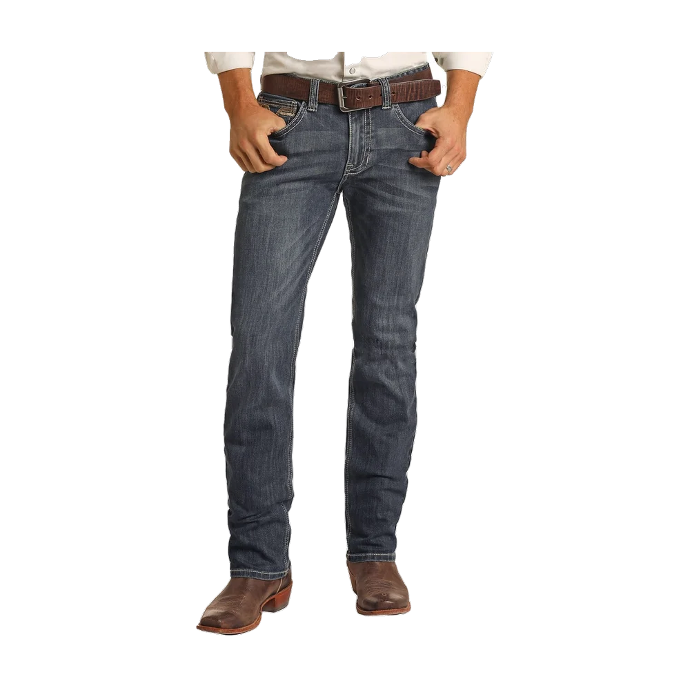 Rock&amp;Roll Denim Raised Straight Leg Jeans