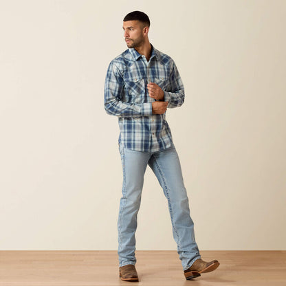 Retro Heathcliff Fitted Western Snap Shirt