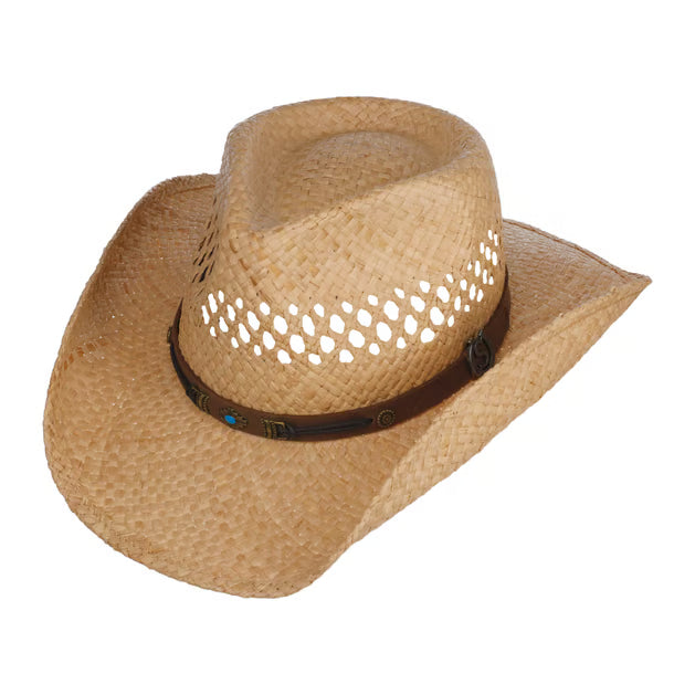 Stetson Western Raffia Stråhatt i Naturligt Palmblad