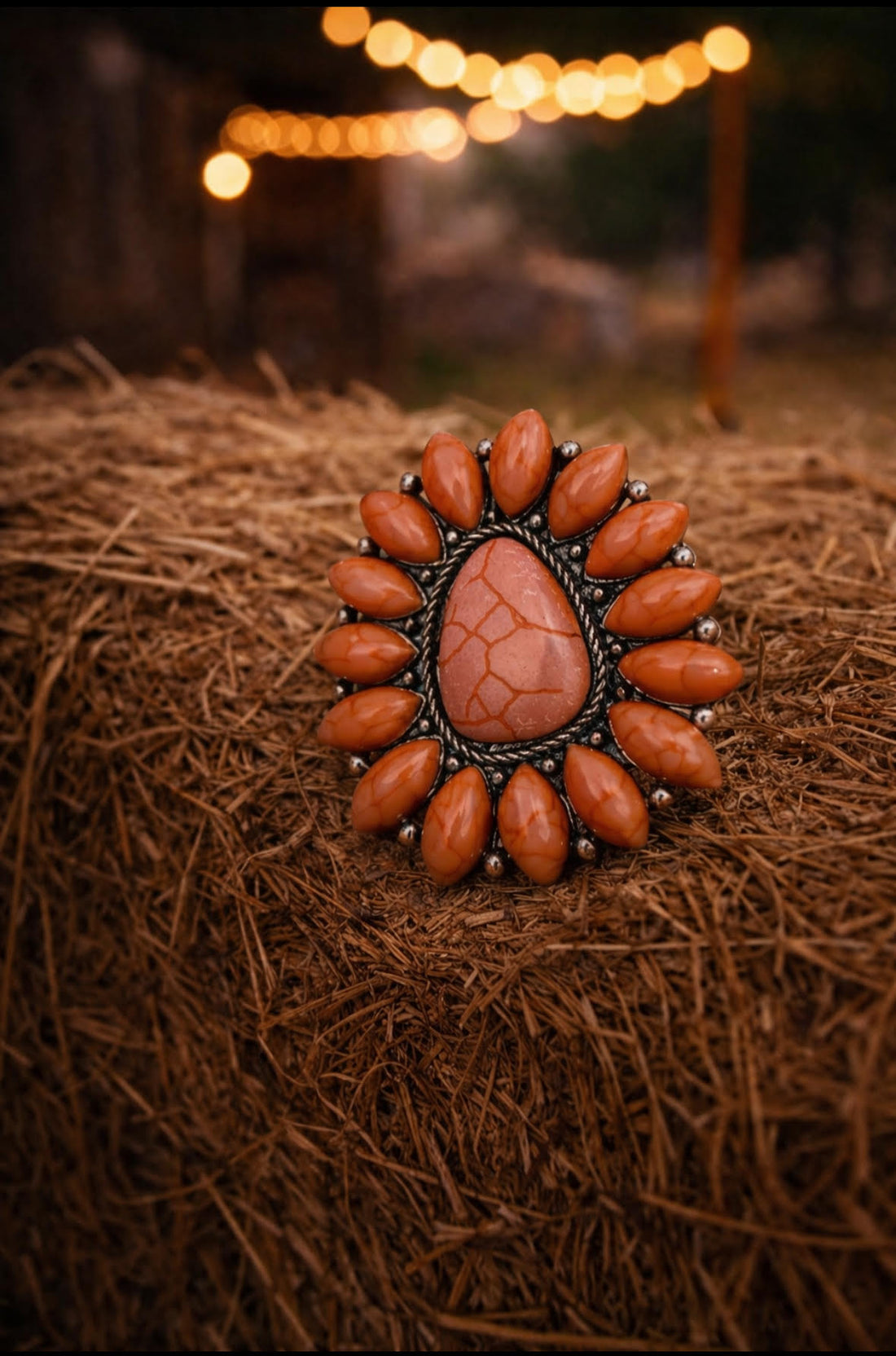Ring Orange Concho