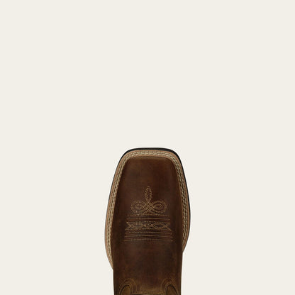 Ariat Round Up Wide Square Toe - Damboots i Tan